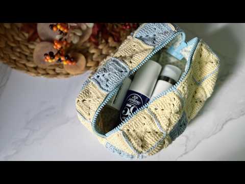 Видео: КАК связать КОСМЕТИЧКУ КРЮЧКОМ. Мастер-класс для начинающих (ЧАСТЬ 2) CROCHET Makeup Bag #crochet