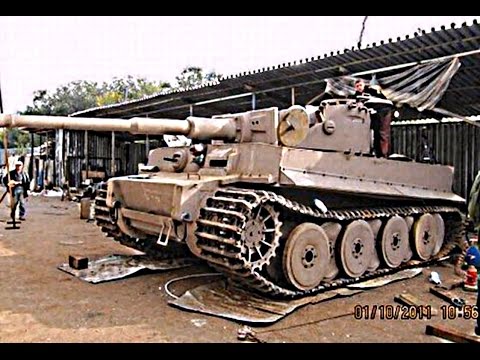 Видео: Модель танка Тигр 1:1 Tiger V Tank model