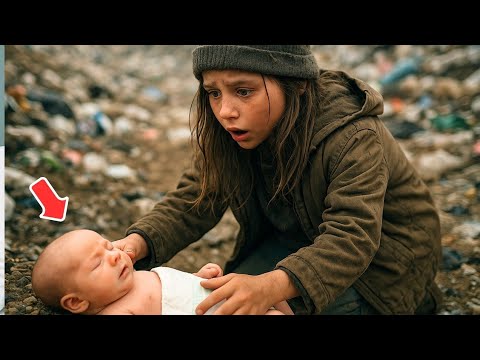 Видео: Бездомная девочка услышала на свалке детский плач… Подойдя ближе, она ЗАМЕРЛА от ужаса!