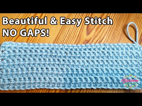 Видео: 😍 ЛЕГКИЙ узор для вязания крючком БЕЗ пропусков и отверстий! Идеально для начинающих!