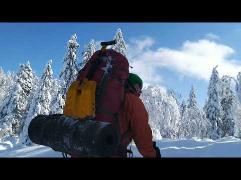 Видео: Зимний поход. 📍Гора Бахура. Поход выходного дня на лыжах с ночевкой. Красивый лес.