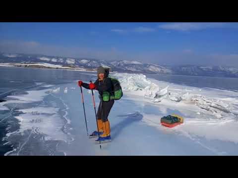 Видео: На коньках по Байкалу