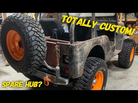 Видео: Задний бампер и держатель шин Willys Jeep Custom!