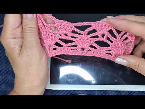 Видео: Уроки вязания крючком.  Узор крючком, простой и легкий.