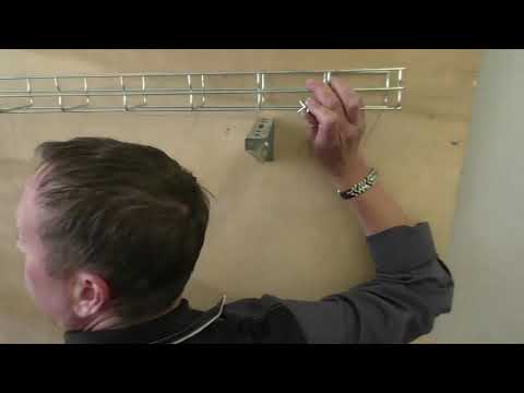 Видео: Проволочный лоток часть 2 "монтаж лотка, металлосвязь"