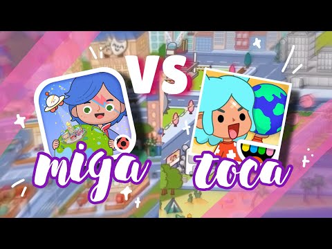 Видео: ЧТО ЛУЧШЕ? miga world или toca life world 🤔 сравнение ~ Dora Carter