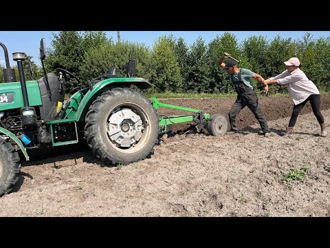 Видео: Перша пробна оранка ДТЗ5404/ Квашені помідори, полюбить той хто не любить!