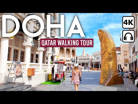 Видео: ДОХА, Катар 🇶🇦 Жемчужина Ближнего Востока | 4K Пеший тур в формате