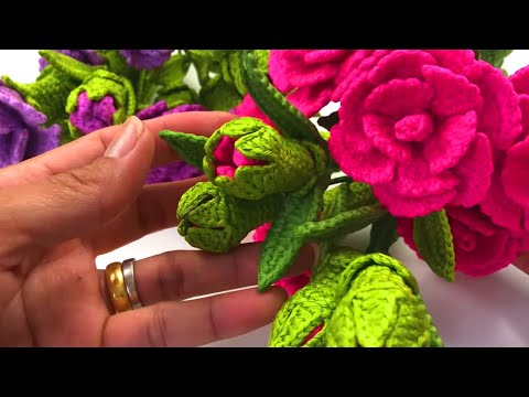 Видео: Вязание крючком цветок гвоздики