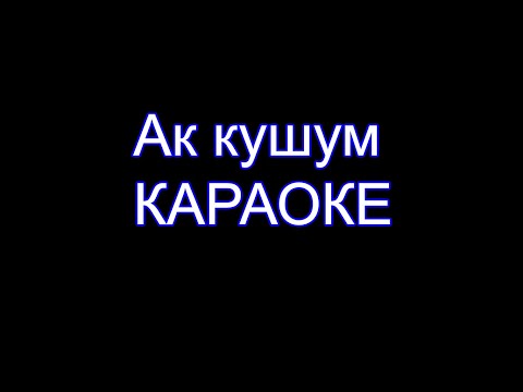 Видео: Ильяз Абдразаков - Ак кушум - Караоке