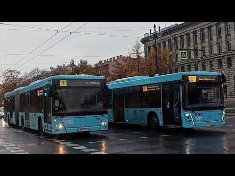 Видео: Транспорт Санкт-Петербурга 24 октября 2025