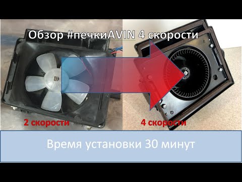 Видео: ПечкаAVIN 4 скорости на НИВУ и Классику