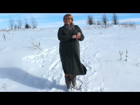 Видео: #платьеспицами #каксвязатьплатьекардиган  Платье-кардиган готово