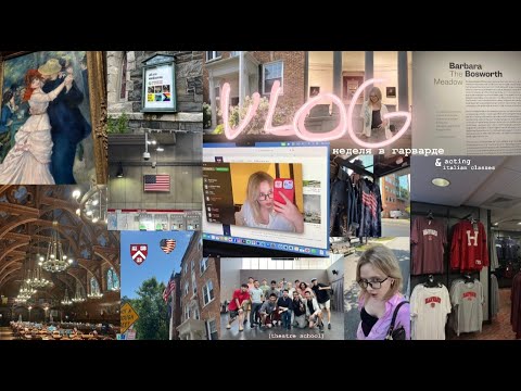 Видео: vlog: неделя учебы в гарварде! актерские курсы, уроки итальянского/летняя школа гарварда!