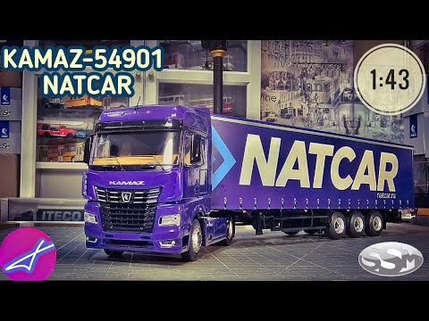 Видео: KAMAZ-54901 с п/п НЕФАЗ-93341 SSM 1:43