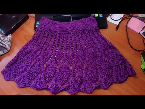 Видео: Как я вяжу юбочку крючком / МК - часть 3