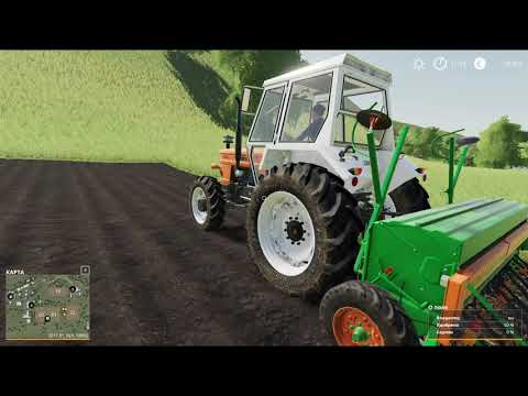 Видео: Farming Simulator 2019 как посадить пшеницу (зерно, сеялка)