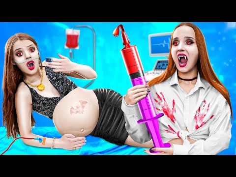 Видео: Бедная Беременная Вампирша VS Богатая Беременная Вампирша! Кто Станет Королевой Больницы Вампиров?