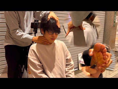 Видео: ASMR Массаж плеч был потрясающим! Я устал, поэтому мне сделали сеанс рефлексотерапии.