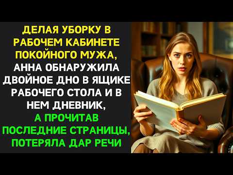 Видео: Наводя порядок в кабинете покойного МУЖА, Анна НАШЛА ДНЕВНИК в тайнике и едва НЕ ЛИШИЛАСЬ СОЗНАНИЯ.