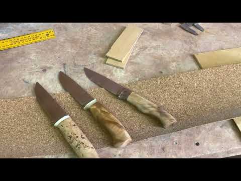 Видео: Вкладыш в ножны. Пробка и фанера.