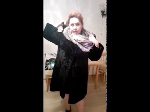 Видео: Зимняя намотка Павловопосадкого платка! Самое оно для холодной зимы!))