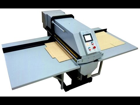 Видео: Станок для оперативного изготовления гофроящиков (коробок из гофрокартона) / Short Run Box Maker