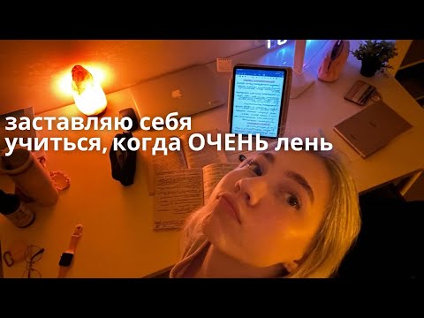 Видео: заставляю себя учиться, даже когда ОЧЕНЬ ЛЕНЬ
