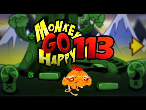 Видео: Игра "Счастливая Обезьянка 113" (Monkey GO Happy 113) - прохождение