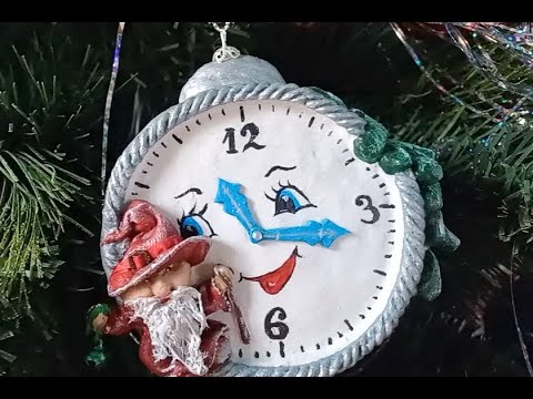Видео: Будильник - часы на ёлку. Часть 5. Последние штрихи.