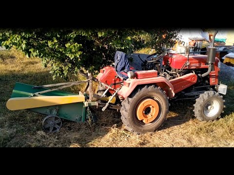 Видео: Цепляем и настраиваем картофелекопалку к шифенг сф-240, и пробуем копать