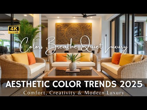 Видео: Эстетические цветовые тренды 2025 года: сочетание комфорта, креативности и современной роскоши в ...