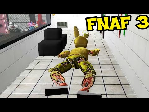 Видео: АНИМАТРОНИКИ ПУГАЮТ ОХРАННИКА FNAF 3 COOP ► Garry's Mod