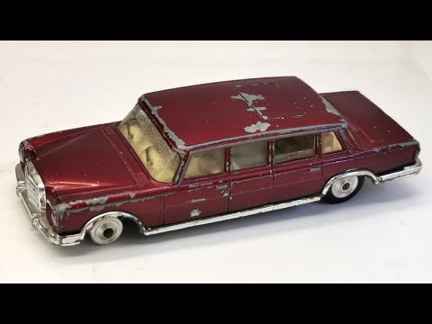Видео: Реставрация корги Mercedes Benz 600 Pullman № 247. Игрушка, лепная модель.