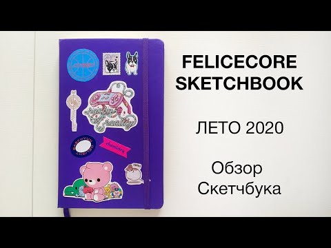 Видео: Обзор Скетчбука №15. Фиолетовый Молескин