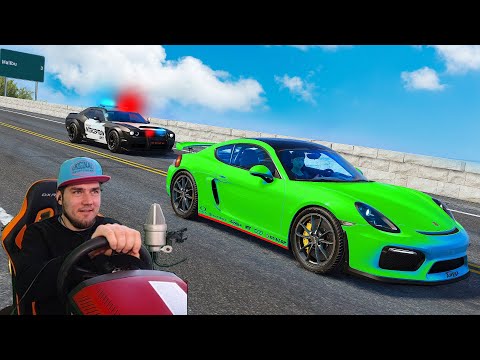 Видео: ПОЛИЦЕЙСКАЯ ПОГОНЯ ЗА АВТОУГОНЩИКОМ - ПОГОНЯ ДПС The Crew 2 + РУЛЬ