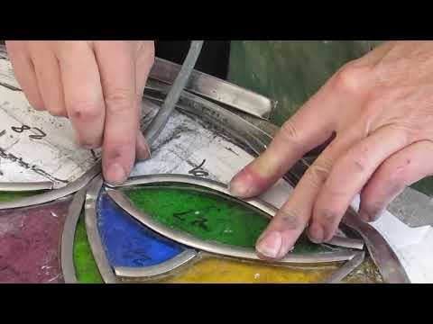 Видео: Витраж Софи | Сложная работа со свинцом