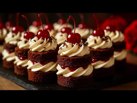 Видео: Нежнейший рождественский десерт без сложных ингредиентов! 🎅🍒 Идеальное сочетание!