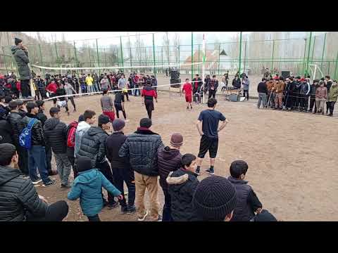 Видео: волейбол НУРОБОД ва санги малики  нохия Рашт