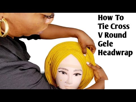 Видео: Как завязать крестообразную V-образную круглую повязку на голову Геле