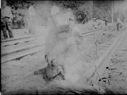 Видео: Ремонт трамвайных путей.