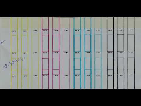 Видео: Калибровка двухсторонней печати L1800 Bidirection adjustment
