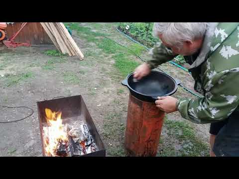 Видео: казан узбекский,чугунный,10 литров.