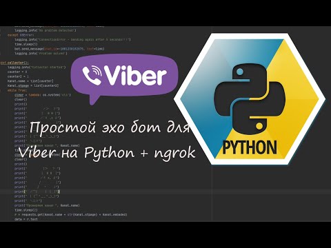 Видео: Простий "ехо" бот для Viber на Python + ngrok