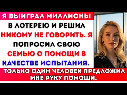 Видео: Я ВЫИГРАЛ МИЛЛИОНЫ В ЛОТЕРЕЮ И НИКОМУ НЕ СКАЗАЛ — ПОПРОСИЛ СЕМЬЮ ПОМОЧЬ МНЕ КАК…