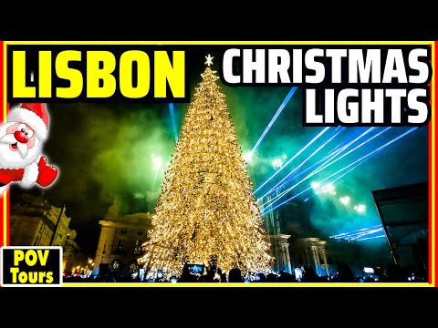 Видео: Рождественские огни Лиссабона 2023 😲 Португалия