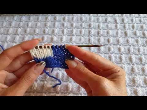 Видео: Двухцветное вертикальное соединение нитей.
