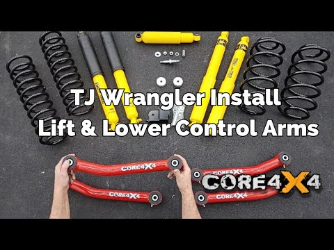 Видео: Установка лифт-комплекта и нижних рычагов TJ Wrangler