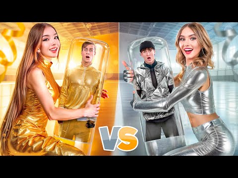 Видео: Золотая vs Серебряная Девушка! Мы Стали Гимнасиками