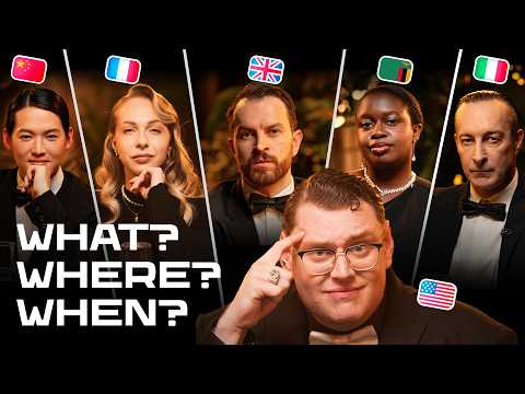 Видео: ИГРА: «What? Where? When?» 🎩 Зрители против иностранцев Skyeng! Кто умнее? 😱